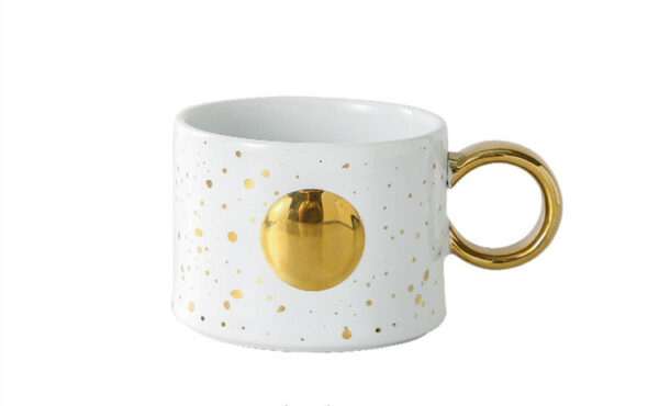 Trendy Ceramic Cup Couple Pair Cup Mug Coffee Cup - Image 2